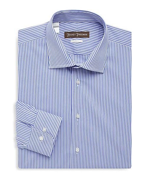 Hickey Freeman Two-Tone Stripe Dress Shirt