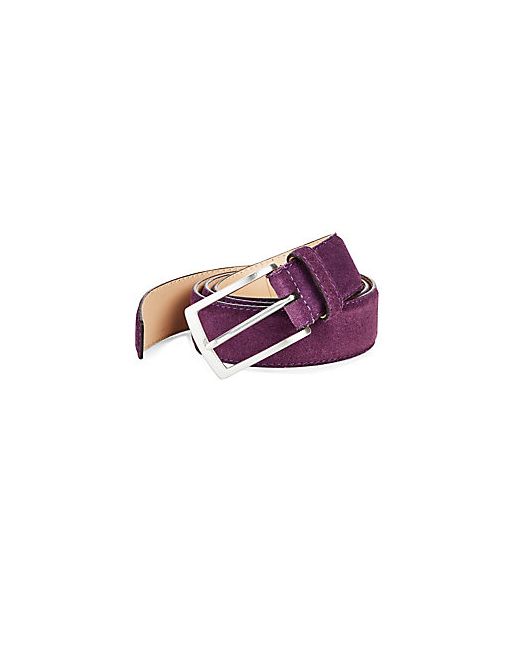 Faconnable Rectangular Buckle Leather Belt
