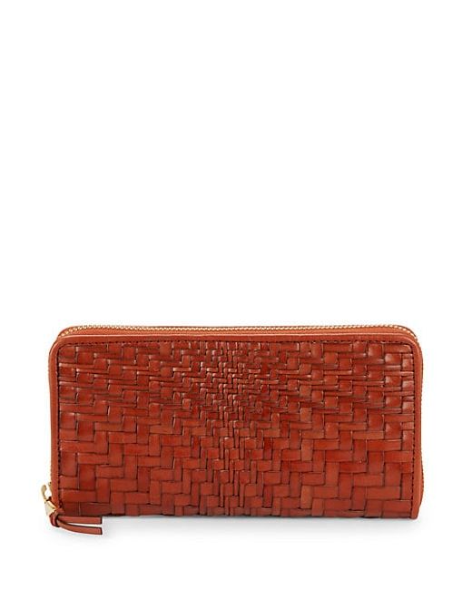 Cole Haan Leather Weave Wallet