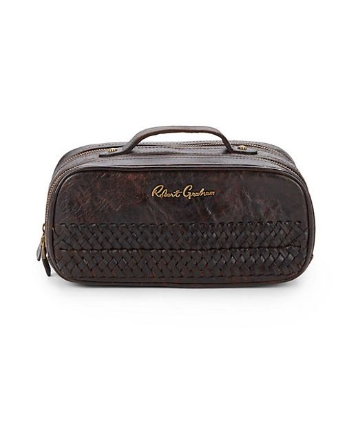 Robert Graham Hess Braided Leather Toiletry Case