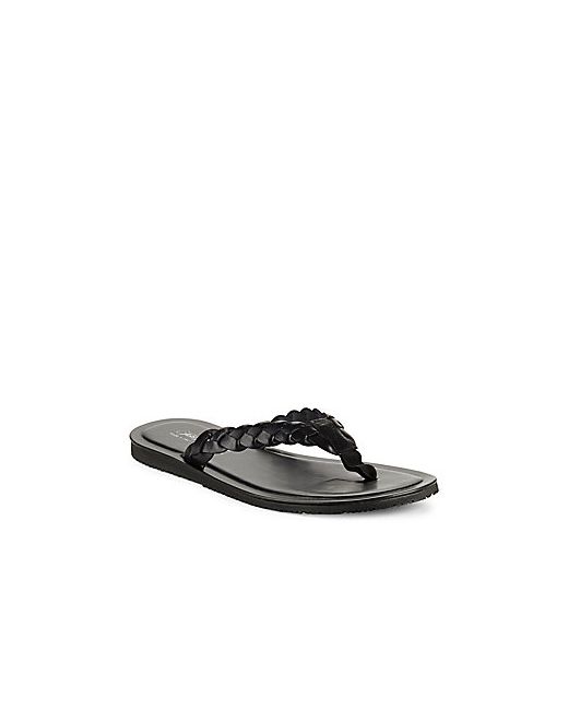 Saks Fifth Avenue Made in Italy Braided Thong Sandals