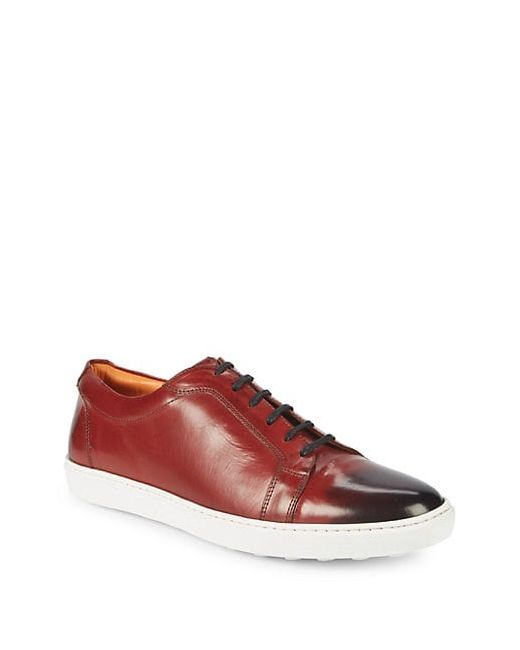 Nettleton Parma Leather Low-Top Sneakers