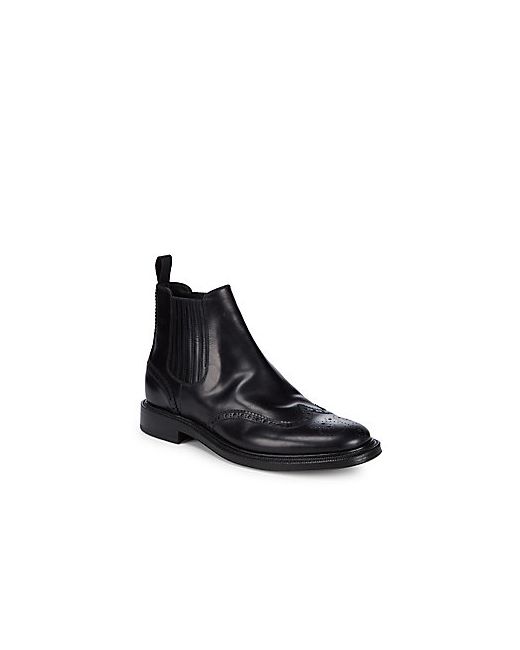 Brioni Goodyear Leather Brogue Ankle Boots