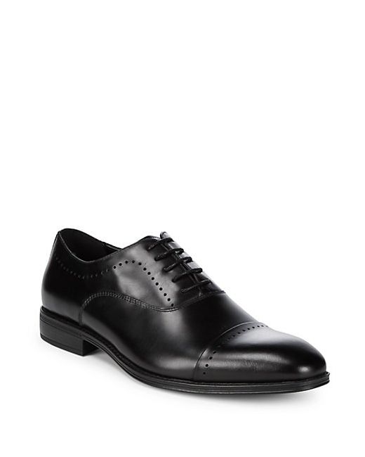 Kenneth Cole Round Toe Leather Derbys
