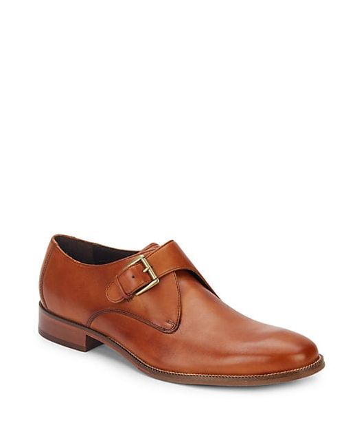 Cole Haan Williams Leather Monk-Strap Shoes