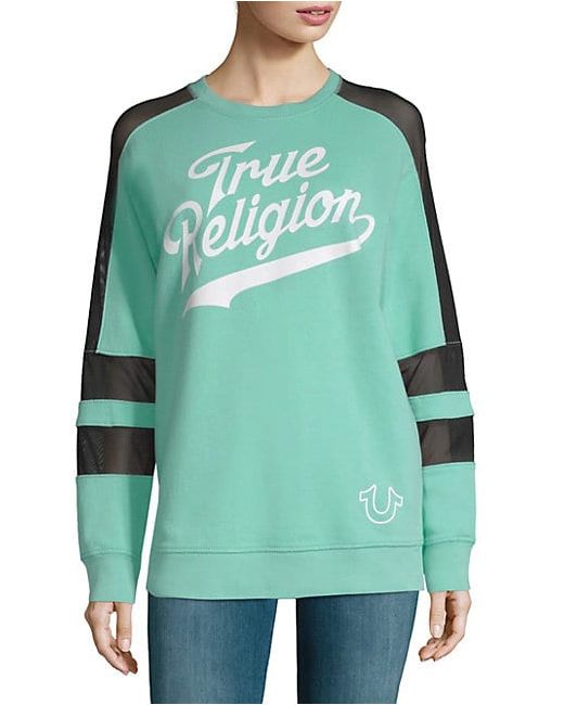 True Religion Graphic Long-Sleeve Pullover
