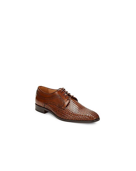 Saks Fifth Avenue Made in Italy Woven Leather Oxfords