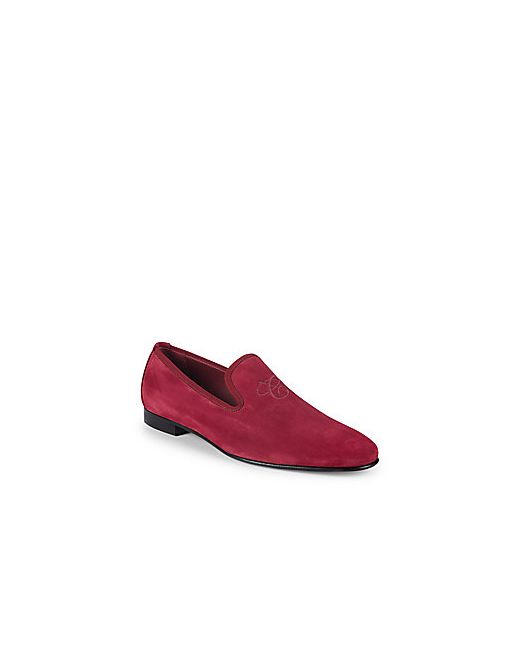 Canali Logo Suede Loafers