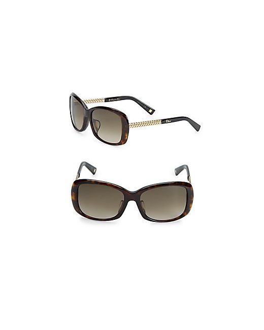 Christian Dior 56MM Rectangle Sunglasses