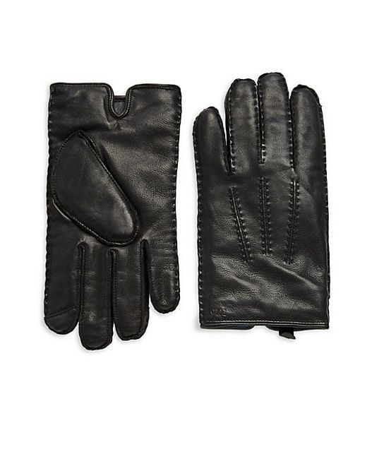 Ralph Lauren Classic Cashmere-Lined Leather Gloves