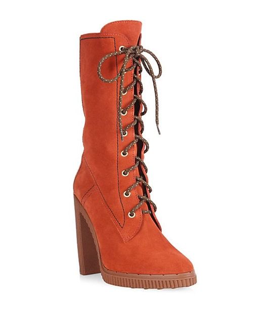 Tod's Lace-Up Block Heel Boots