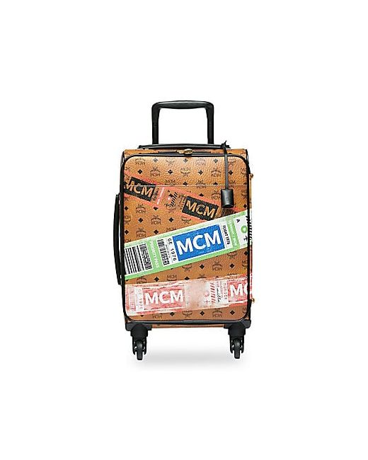 Mcm Traveler Flight Print Carry-On Luggage