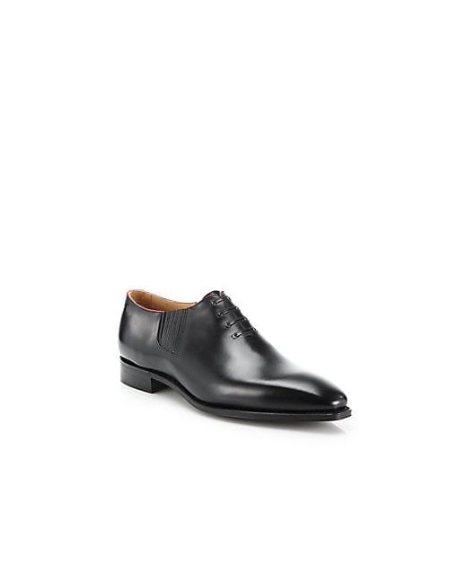 Corthay Twist Pullman French Calf Leather Piped Oxfords