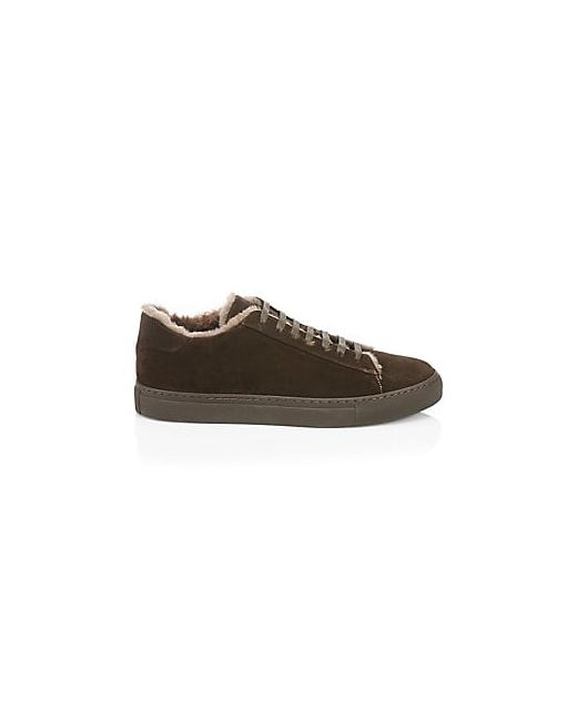 Saks Fifth Avenue COLLECTION Suede Shearling Sneakers
