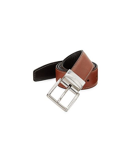 Saks Fifth Avenue COLLECTION Contrast Stitch Reversible Leather Belt