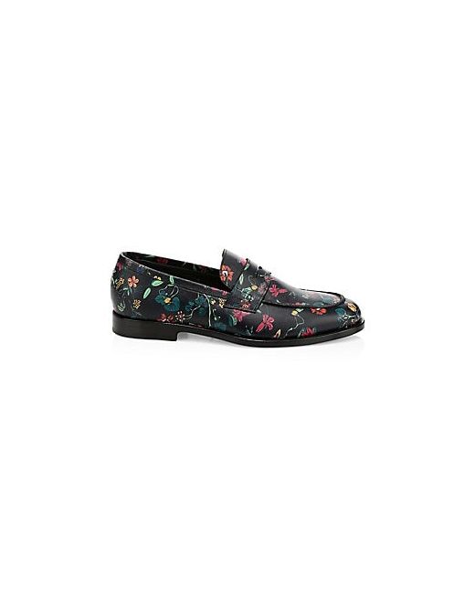 Paul Smith Print Leather Penny Loafers