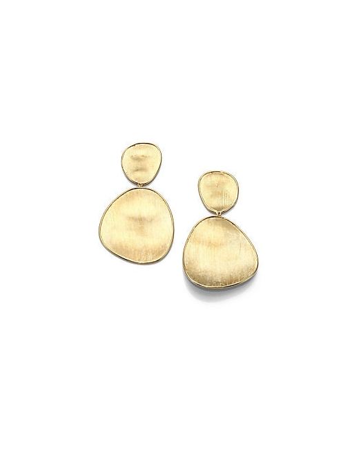 Marco Bicego Lunaria 18K Yellow Double-Drop Earrings