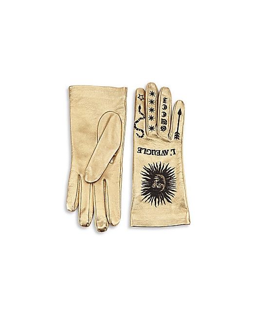 Gucci Metallic Leather Gloves