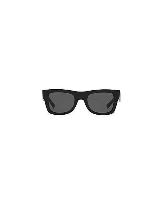 Valentino 50MM Solid Logo Sunglasses