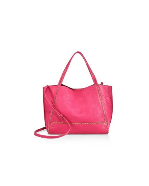 Botkier Soho Bite Size Zipper-Trimmed Leather Tote