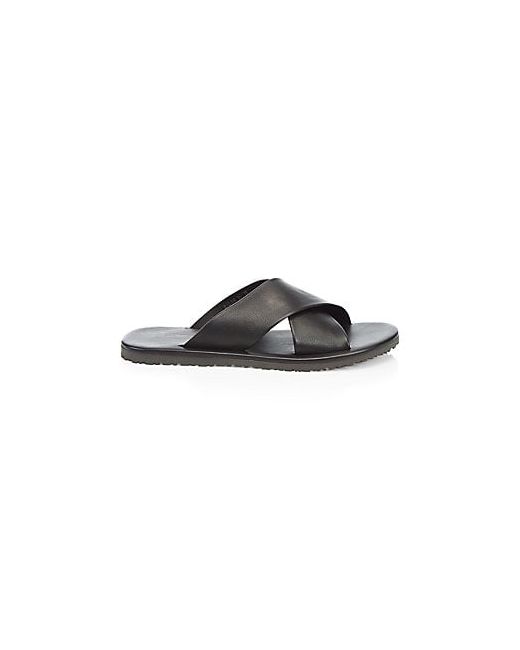 Saks Fifth Avenue COLLECTION Leather Cross Strap Sandals