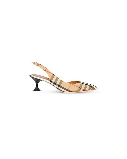 Burberry Leticia Leather Slingback Pumps 36 6