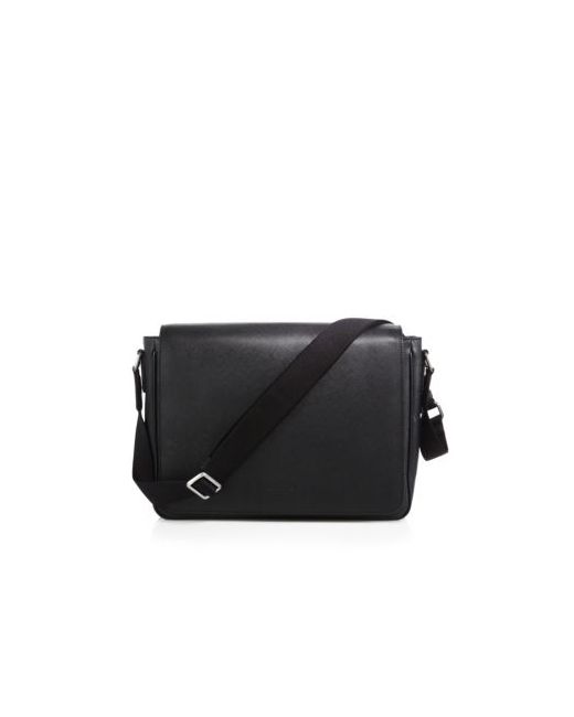 Giorgio Armani Leather Messenger Bag