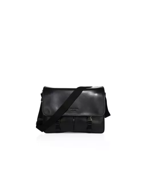 Prada Calf Leather Messenger Bag