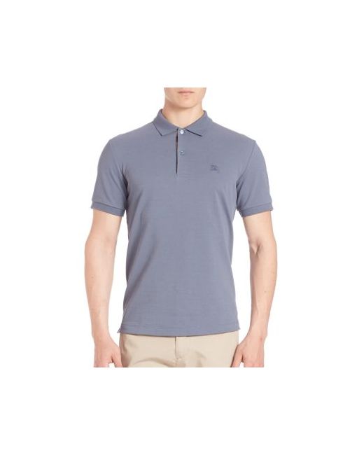 Burberry Campton Oxford Core Gingham Inset Polo