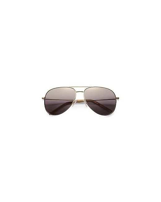 Saint Laurent Stainless Steel Aviator Sunglasses