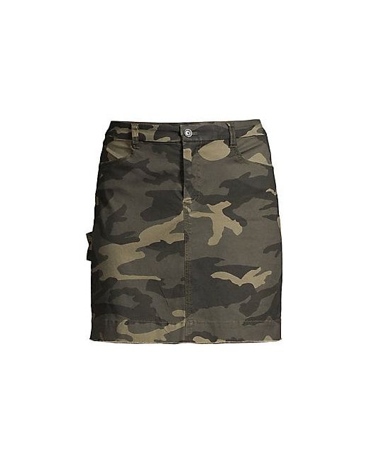ATM Anthony Thomas Melillo Cotton Twill Mini Skirt Jungle