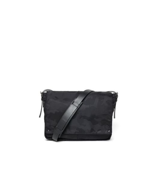 Valentino Leather-Trim Camo Messenger Bag