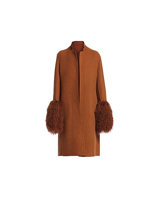 Akris Ed Reversible Cashmere Dyed Lamb Fur Coat