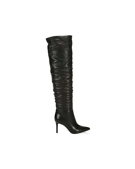 Gianvito Rossi Over-The-Knee Leather Boots 37