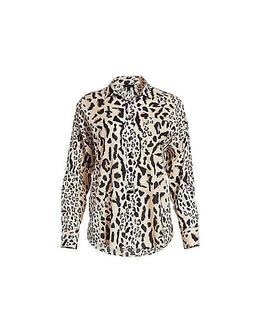 ATM Anthony Thomas Melillo Oversize Leopard-Print Shirt