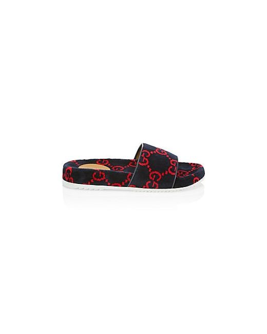 Gucci Sideline Terry Logo Slippers