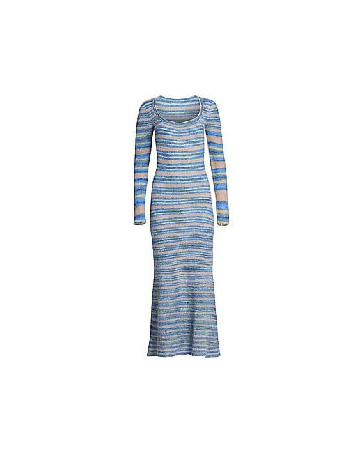Jacquemus Perou Stripe Wool-Knit Maxi Dress