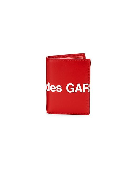 Comme Des Garçons Play Huge Logo Leather Bi-Fold Wallet