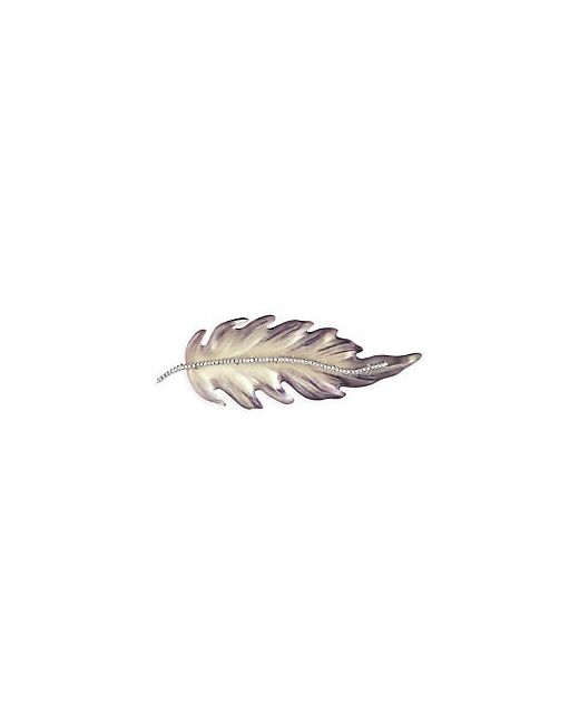 Alexis Bittar Crystal Lucite Feather Brooch