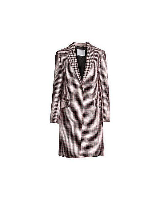 Boss Cetakata Regular-Fit Twill Houndstooth Check Wool-Blend Trench Coat