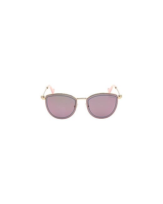 Moncler 56MM Metal Cat-Eye Sunglasses