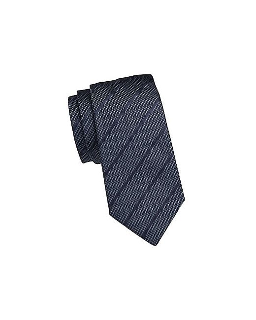 Giorgio Armani Diagonal Stripe Weave Silk Tie