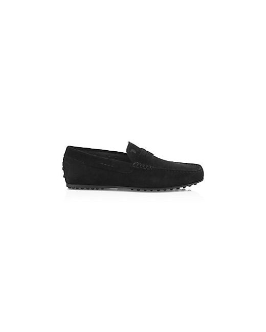 Tod's City Gommini Suede Mocassino Penny Loafers