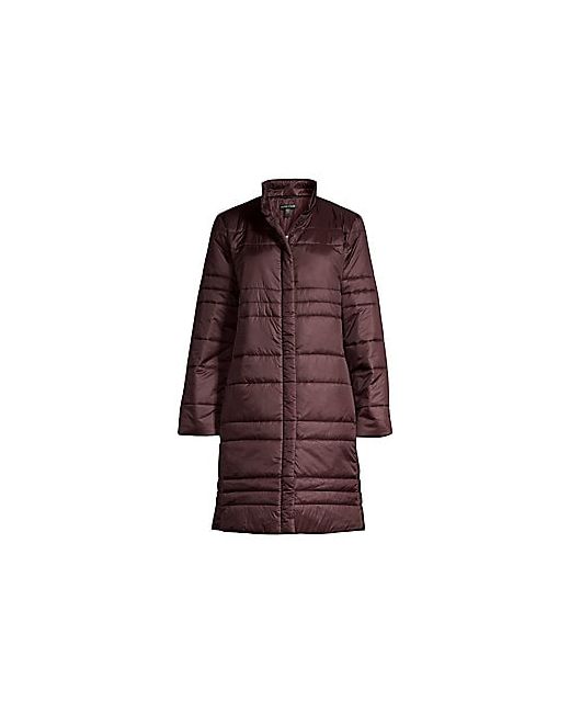 Eileen Fisher Channeled Recycled Nylon Quilted Car Coat