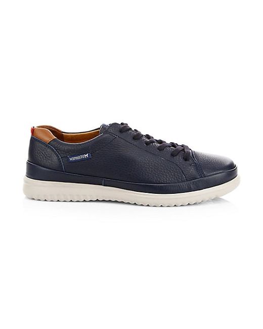Mephisto Thomas Leather Lace-Up Sneakers 11.5