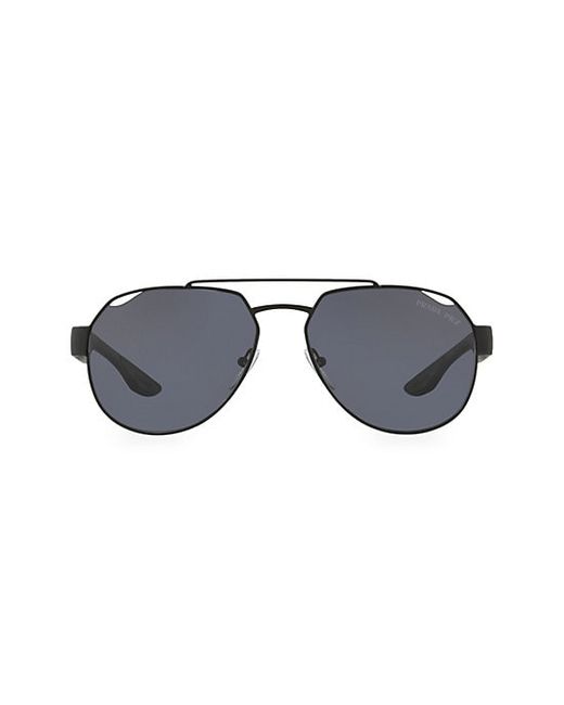 Prada 55MM Steel Sunglasses