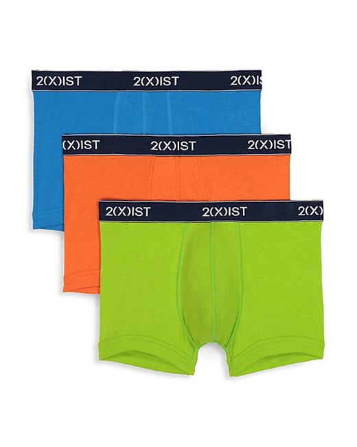 2xist 2XIST Essential 3-Pack Cotton No-Show Trunks