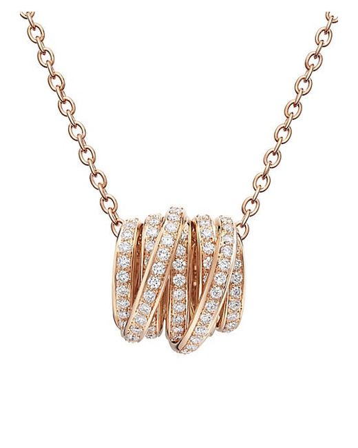 de GRISOGONO Allegra 18K Pink Gold Diamond Necklace