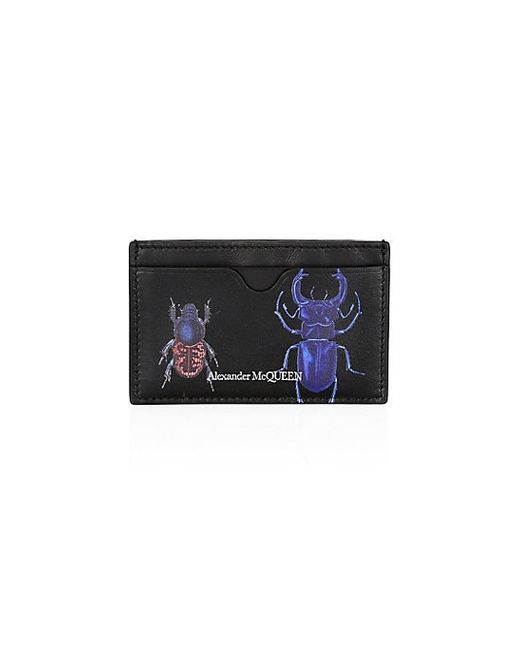 Alexander McQueen Insect Leather Card Case