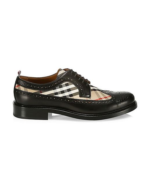 Burberry Arendale Check Leather Brogues